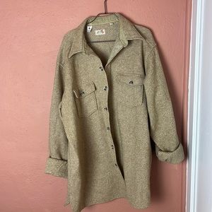 Vintage LL Bean 💯 wool button down Sz XXL Long
